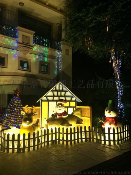 泡沫圣诞老人 飞机 鹿雕塑定做生产厂家