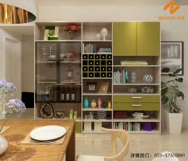 上海伟询棕色3D纹理德国技术亚克力橱柜门板W-9128