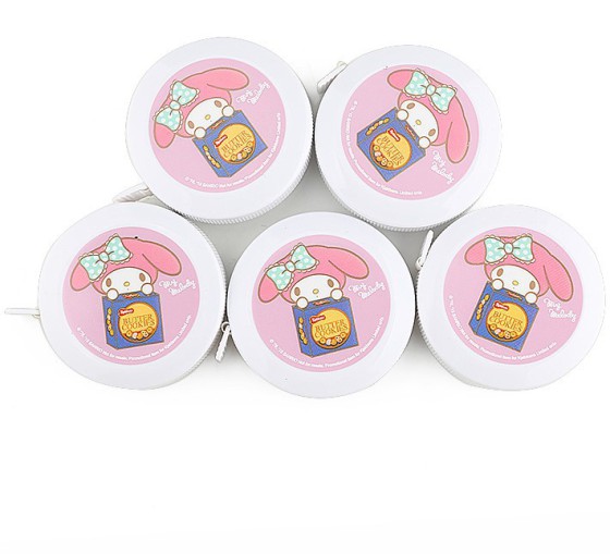 白色150厘米圆形塑料卷尺 定制儿童送礼佳品 礼品尺 广告尺