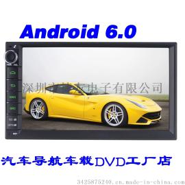 厂家直销捷友J2820HN安卓6.0高清1024*600无碟7寸电容触摸屏安卓6.0.1通用车载DVD收音机