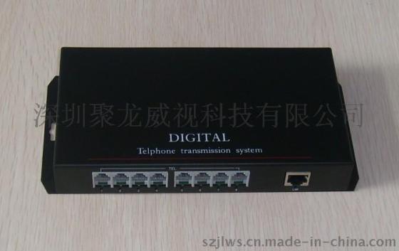 聚龙威视 JL-A8F1E-T/R 8路电话光端机（加1路以太网）