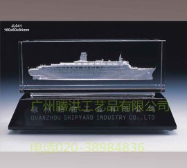 广州水晶内雕厂家定做 一帆风顺内雕纪念品