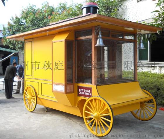 钢木结构售货车  小食店售货车报价  专业生产售货车