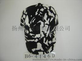 新款时尚儿童帽子黑白迷彩棒球帽鸭舌帽高尔夫球帽