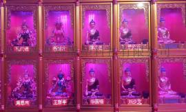全彩智能牌位架/万佛墙带LED姓名牌显示屏，万佛墙，万佛龛，牌位架,骨灰存放架，光明灯