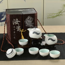 西安陶瓷茶具批发  西安茶具礼品订做