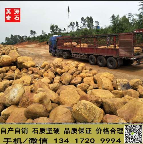 荆州园林黄蜡石 景观草坪石 自然驳岸石 厂家批发