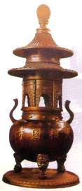 供应大相国寺二层青铜鼎--达华法器