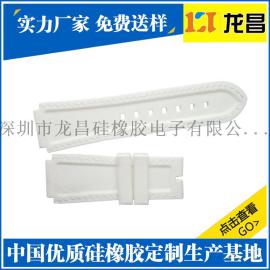 纹路表带深圳生产厂家_来图订做硅胶表手表带什么价格