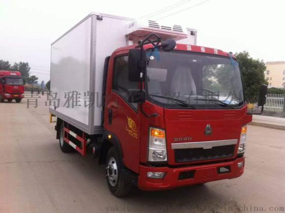 重汽豪沃6.8米冷藏车价格，215马力豪沃冷藏车和报价, 冷藏保鲜运输车