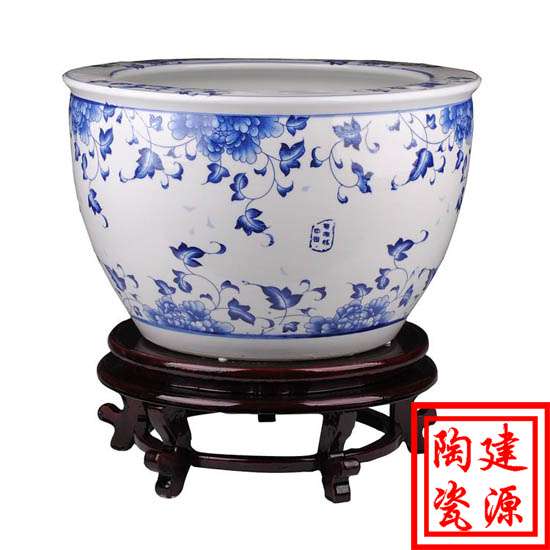 定做小陶瓷缸价格 各种大小花盆定制 景德镇生产缸厂家