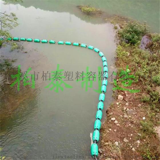 河道治理拦污浮筒浙江塑料拦污浮体厂家