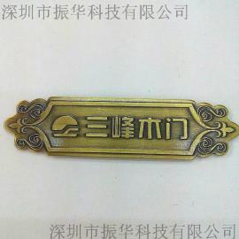 金属电镀拉丝木门标牌定制