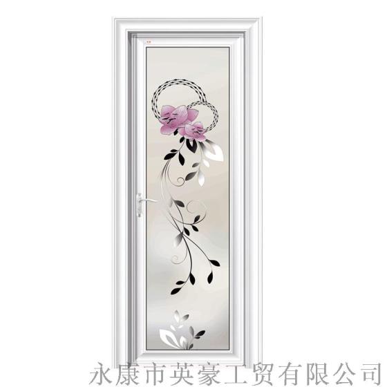 厂家直销铝合金卫浴门 全包套玻璃卫生间门隔音防水隔断门
