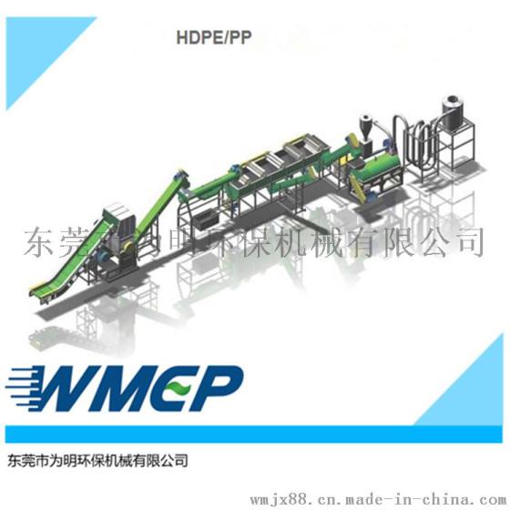 hdpe牛奶瓶破碎清洗生产线_化工桶破碎清洗造粒生产线 HDPE生产线