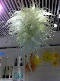 白色玻璃异形吊灯chihuly艺术灯饰设计