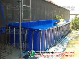 环保无毒易折叠帆布鱼池加工厂家
