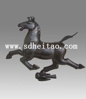 黑陶马踏飞燕