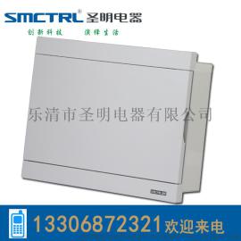 圣明电器SMP02-12MT酒店客房配电箱，透明12回路卷帘门配电箱