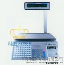 日本寺冈SM-80PCS条码秤，15kg条码秤，条形秤