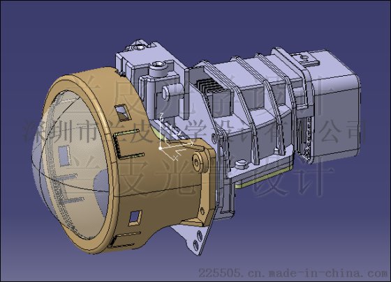projector双光LED远近光车灯光学设计