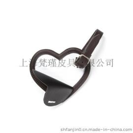 心形真皮卡套