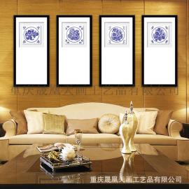民族风装饰画 厂家装饰画外贸批发 客厅简约中式挂画 可定制
