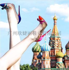 批发定做时尚高跟女鞋