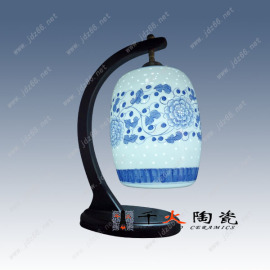 陶瓷灯具图片展示，家居照明台灯，陶瓷筒灯