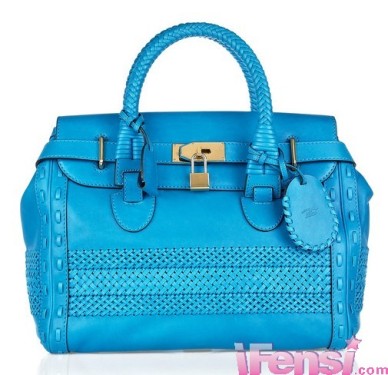古琦(Gucci)2011春夏耀眼皮革手提包 