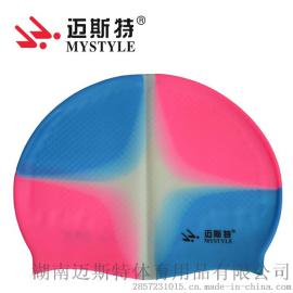 供应品牌高档硅胶乳胶泳帽 可来样定做各种颜色 印刷各种图案