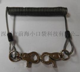 定制中国内销TPU环保材质高弹力内包钢丝牢固耐拉棘轮扳手失手绳 工具挂绳 防坠绳