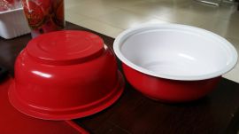 一次性台湾风味面碗 耐高温塑料面碗