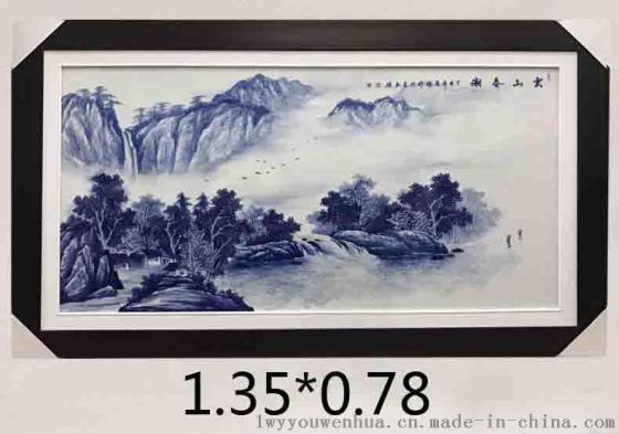 景德镇手绘青花瓷板价格_瓷板画定做厂家_瓷板画厂家