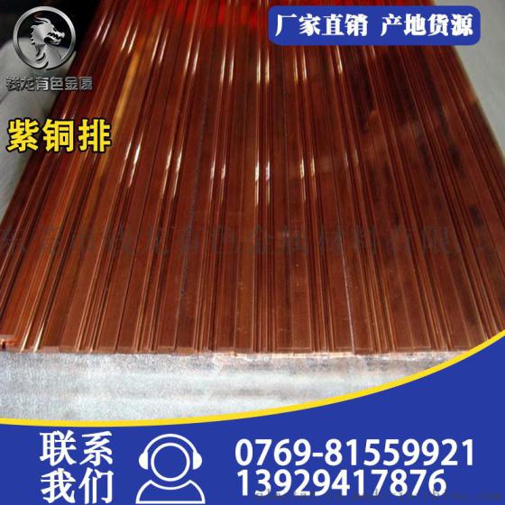 C1220磷脱氧铜排 接地紫铜排 T8国标红铜排 c1100紫铜排