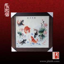 陶瓷手绘青花壁画定制厂家，陶瓷壁画多少钱