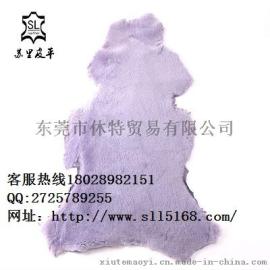 绒面羊皮毛一体面料苏里皮革供应2