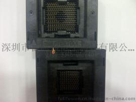 3M textool IC插座2100-9348-0A-2401 BGA100PIN 1.0MM间距11*11mm外框