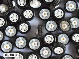 专业加工大量批发宇和B011包胶玩具小车轮