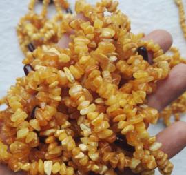 乌料琥珀蜜蜡宝宝链批发