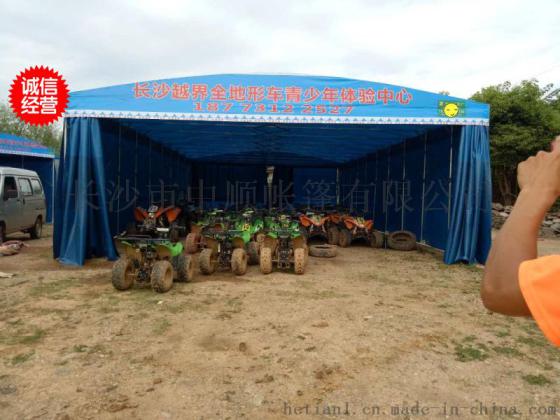 岳阳活动雨棚推拉帐篷大型工地帐篷夜市烧烤棚