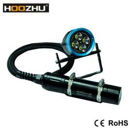 HOOZHU鸿珠 HU33 潜水手电筒 强光手电 分体式潜水灯 U2 LED 最大4000流明 强光潜水手电筒 LED手电筒
