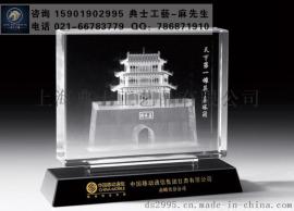 甘肃公司开业礼品，水晶内雕楼模，水晶3D建筑物摆件，三维立体内雕工艺品，兰州庆典活动礼品