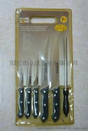热销出口 KP0026 优质不锈钢 PP柄  实用厨房7件套  厨房用具
