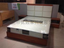 公寓酒店床,快捷酒店客房家具,酒店家具全套,东莞优冠家具