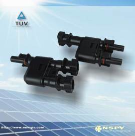 光伏MC4类转接头/2转1三通接头/PV防水连接器