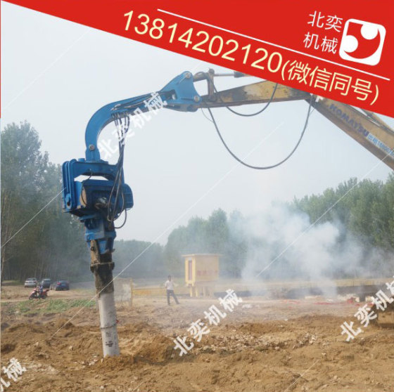 无锡北奕混凝土预制桩/ 打桩机震动高频液压振动沉桩机