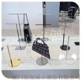 橱窗铁架美陈陈列道具制作 铁架制作 橱窗展示道具