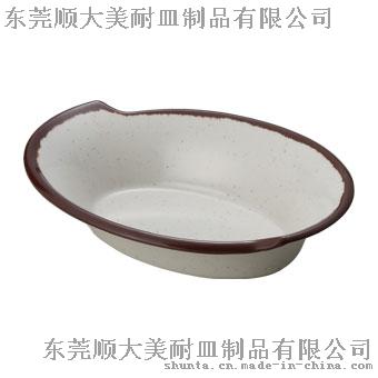 顺大100%美耐皿 千山转角长方碗 仿瓷长方碗 A98