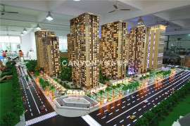 大峡谷房地产建筑沙盘模型灯光展示方式